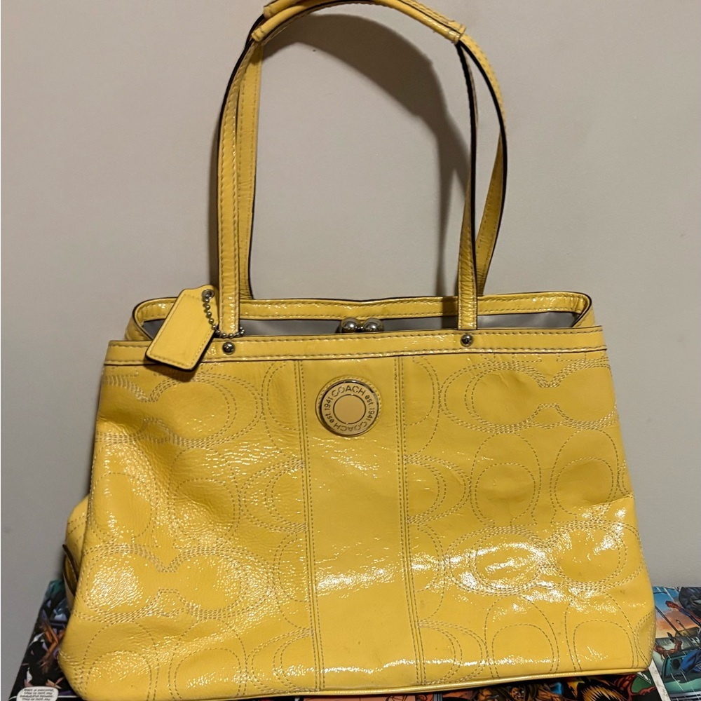 Coach Sunny Yellow Shoulder Bag